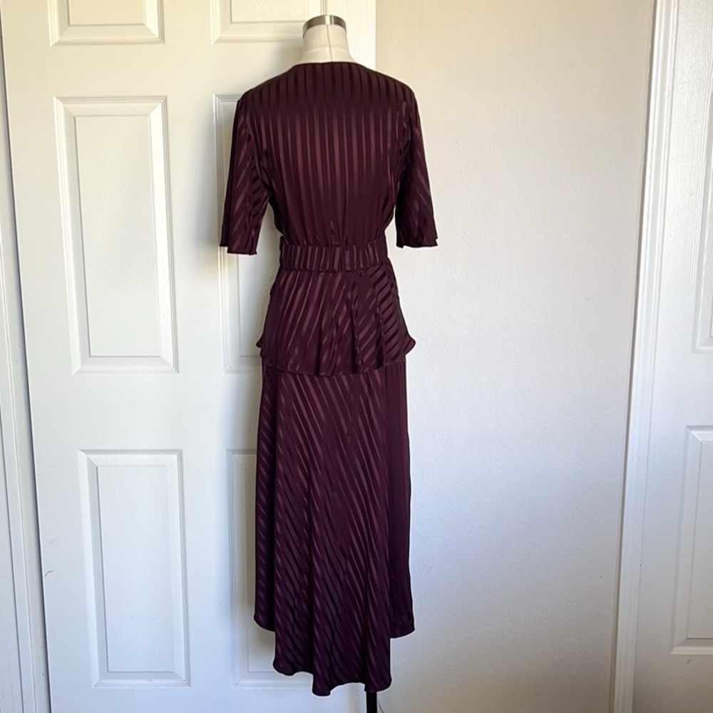 A.L.C Woman Avi Twist-front Silk-jacquard Peplum - Picture 4 of 11